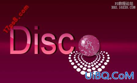 用ps制作DISco风格logo