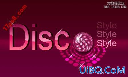 用ps制作DISco风格logo