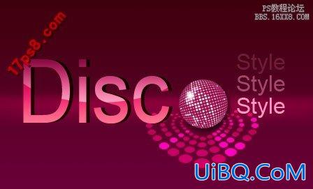 用ps制作DISco风格logo
