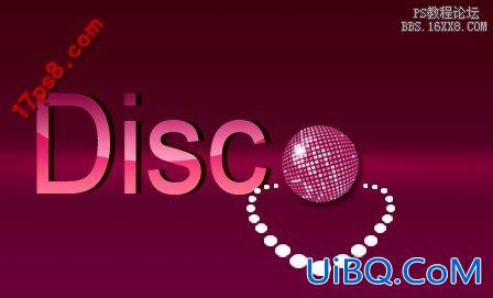 用ps制作DISco风格logo