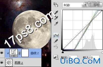 ps合成陨石围绕星球飞行的场景