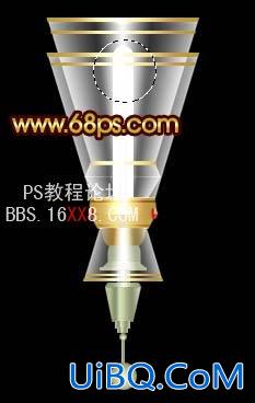 PS设计一盏华贵的玻璃壁灯