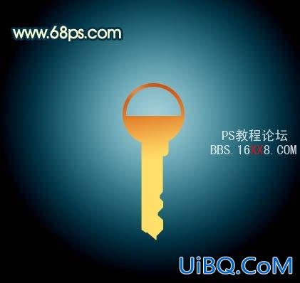 PS设计制作一把金色钥匙教程