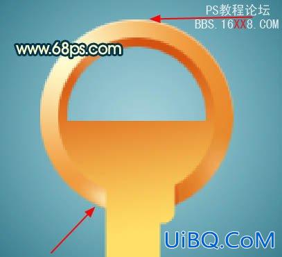 PS设计制作一把金色钥匙教程