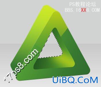 教你如何用ps制作三维三角形立体logo