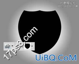 用ps制作高光金属质感盾牌徽章