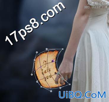 ps合成月下伤心女孩场景教程