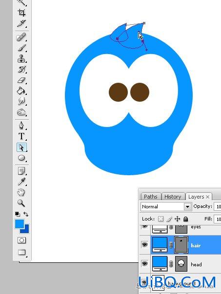ps绘制漂亮的Twitter小鸟图标