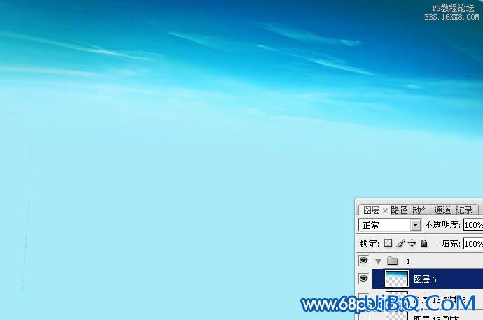 ps合成非常清爽的夏季海景婚片
