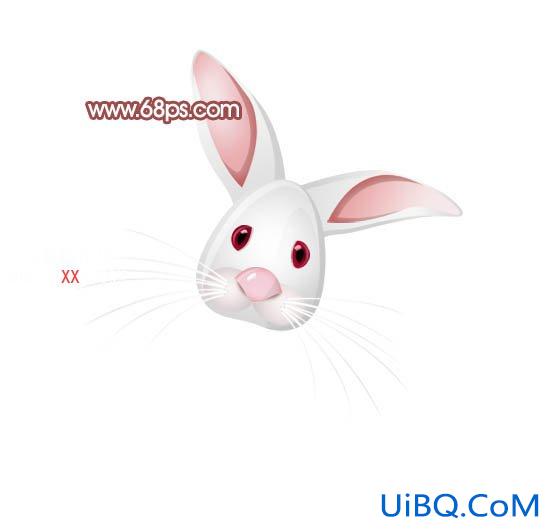 PS制作非常可爱的卡通小白兔