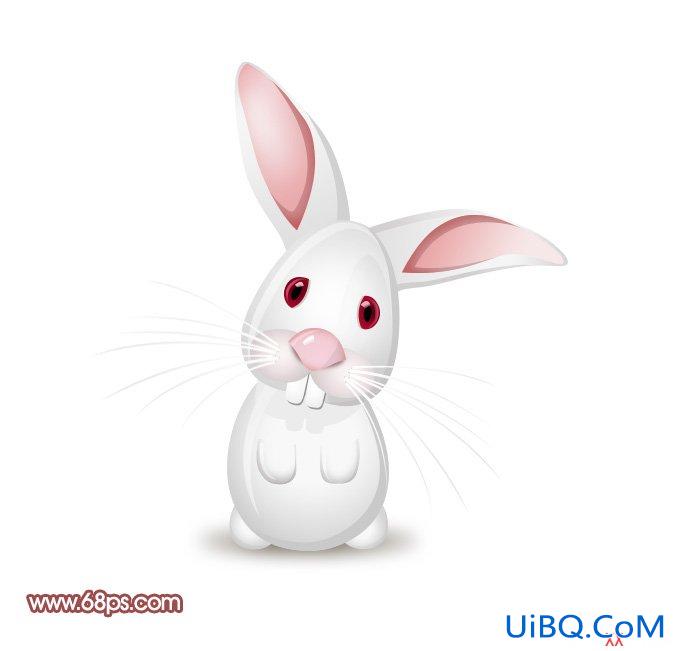 PS制作非常可爱的卡通小白兔