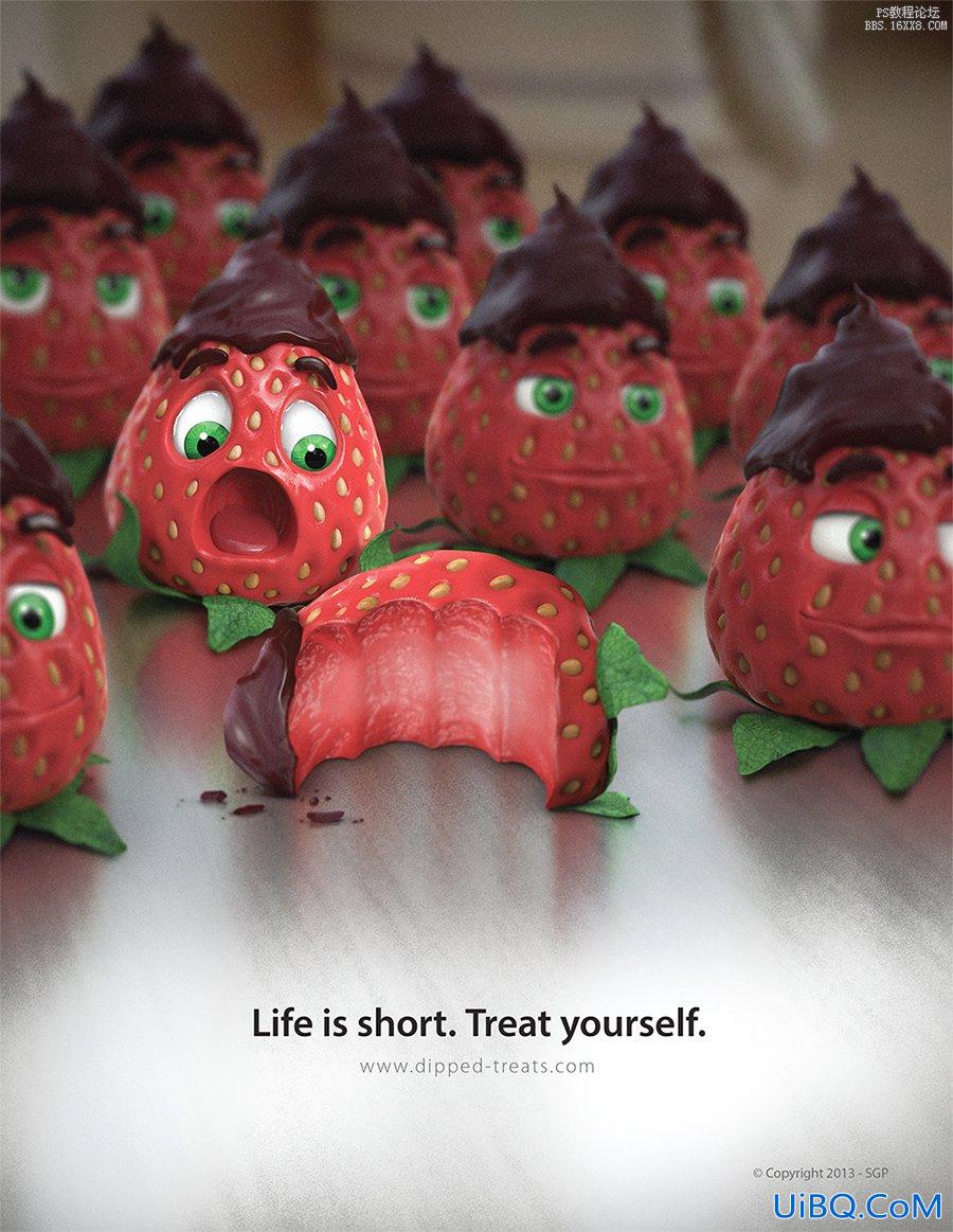 PS恶搞合成草莓巧克力士兵