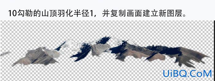 ps cc合成雪山后的月亮场景教程