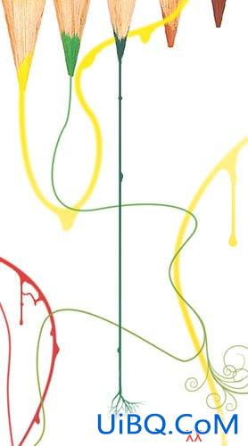 PS设计漂亮的艺术曲线插画教程