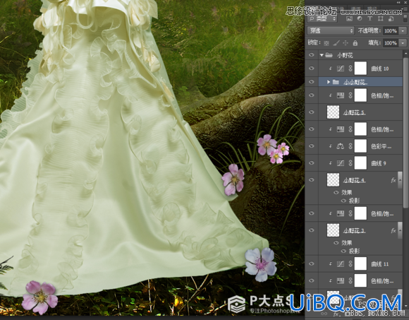 ps cs6合成森林中的仙女场景教程