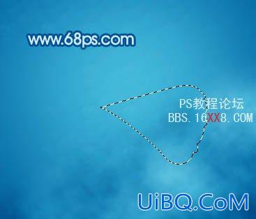PS设计一张简洁的蓝色花朵壁纸
