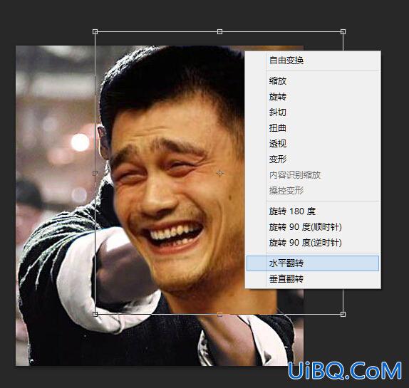 用ps给明星甄子丹合成换上姚明的脸