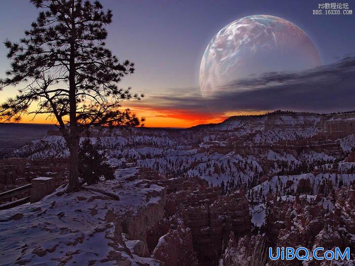 ps照片合成:添加星球背景