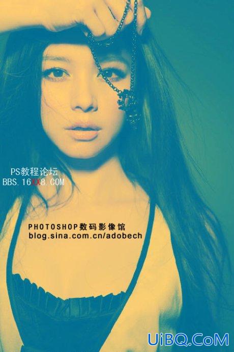 PS调出徐若宣单色视觉色调
