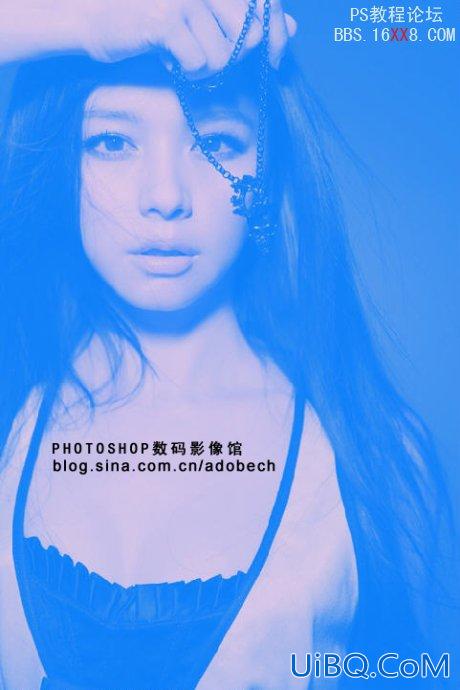 PS调出徐若宣单色视觉色调