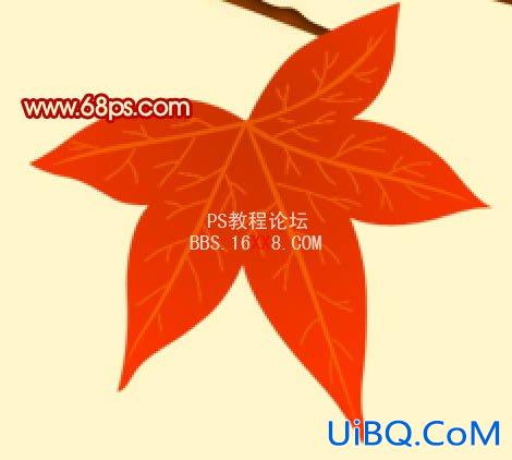 PS设计制作一张漂亮的秋季树叶壁纸