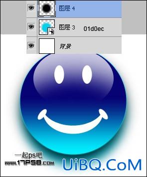 ps制作高光卡通笑脸图标