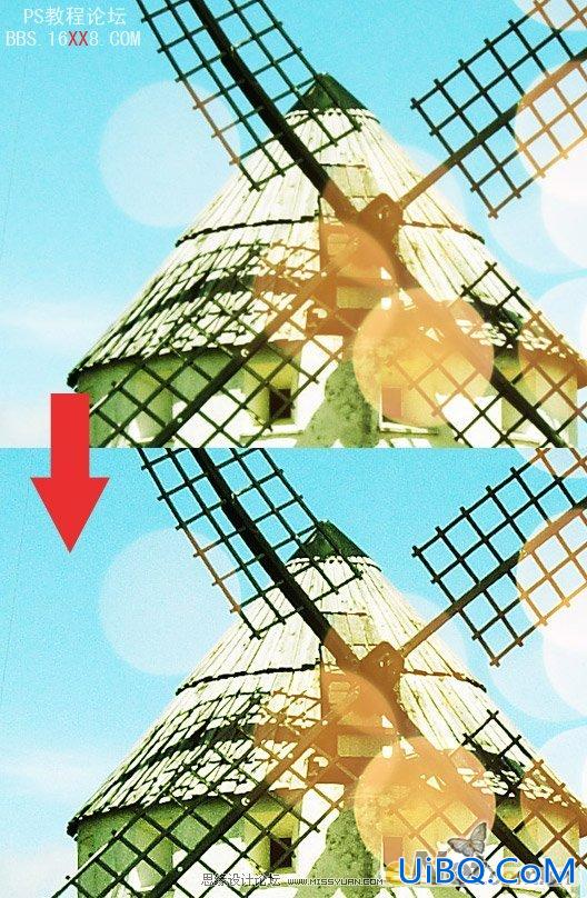 PS打造风景照片LOMO柔色效果