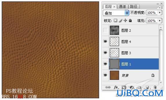 PS制作逼真皮革质感和应用实例
