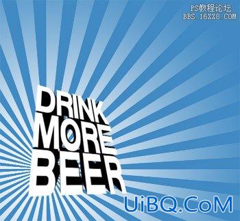 Ps实例教程-啤酒字体广告