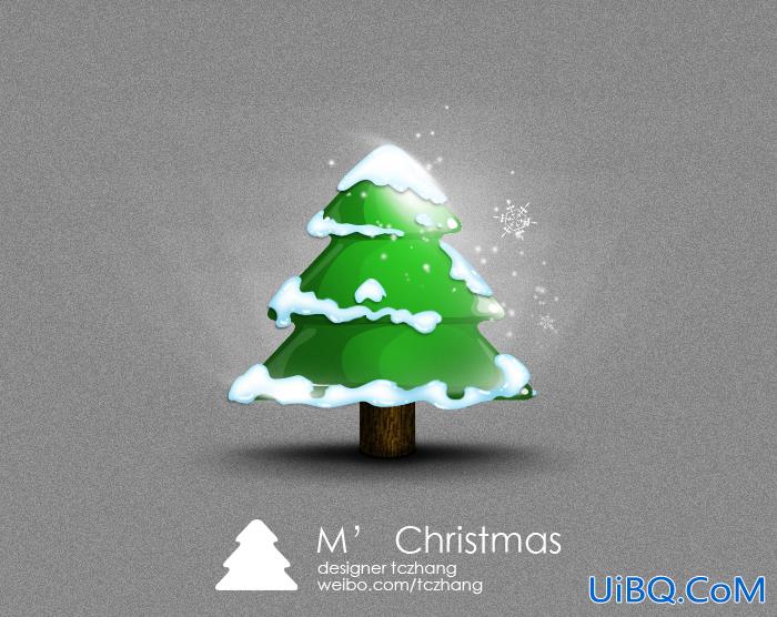 ps设计绘制出简单可爱的圣诞树