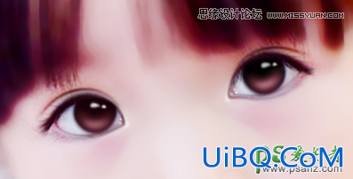ps转手绘教程：给大眼睛可爱的儿童艺术照打造成漂亮的手绘风格