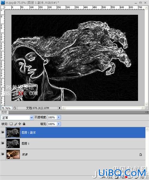 PS教程：渐变映射运用打造燃烧的火人