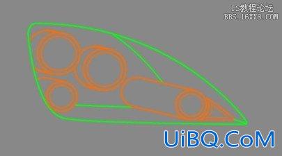 ps绘制逼真的汽车前灯教程