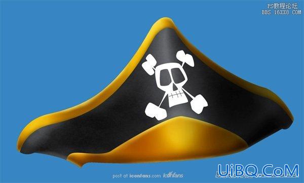 ps绘制可爱卡通的海盗船长