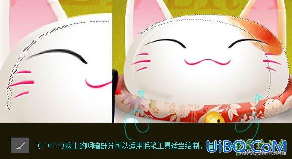 PS鼠绘一只可爱的招财猫失量图-招财猫素材图片
