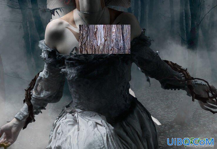 PS创意合成梦幻森林中的树妖场景，美女树妖召唤生灵