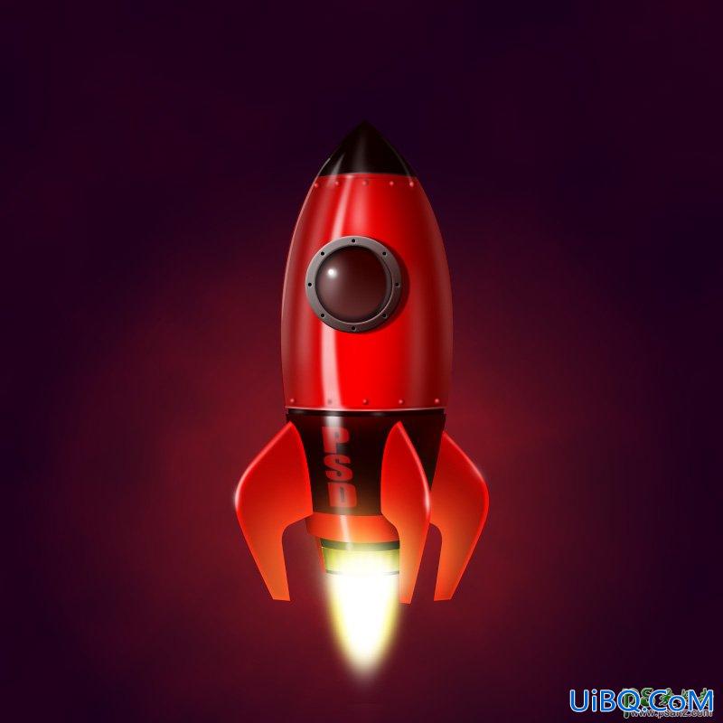 Photoshop中级教程(鼠绘)：手把手教你绘制超炫酷的宇宙飞船失量图素材