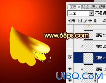 ps制作非常华丽的金色牡丹
