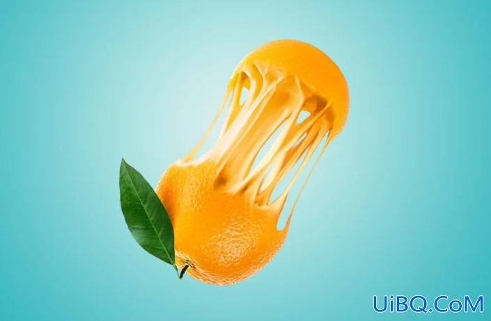 创意合成，在Photoshop中合成一个抽丝效果的橙子