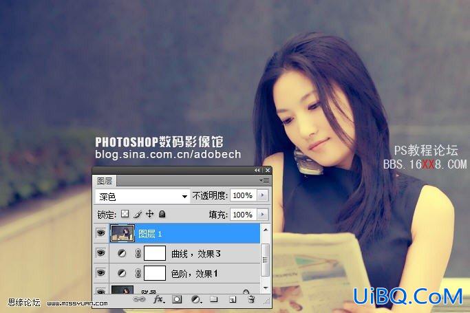 PS曲线和色阶调出复古色效果