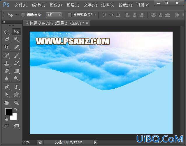 PS创意合成海洋美人鱼场景，清新少女遨游海洋。