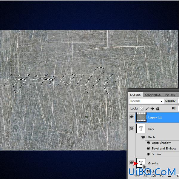ps制作金属机械型字体特效教程