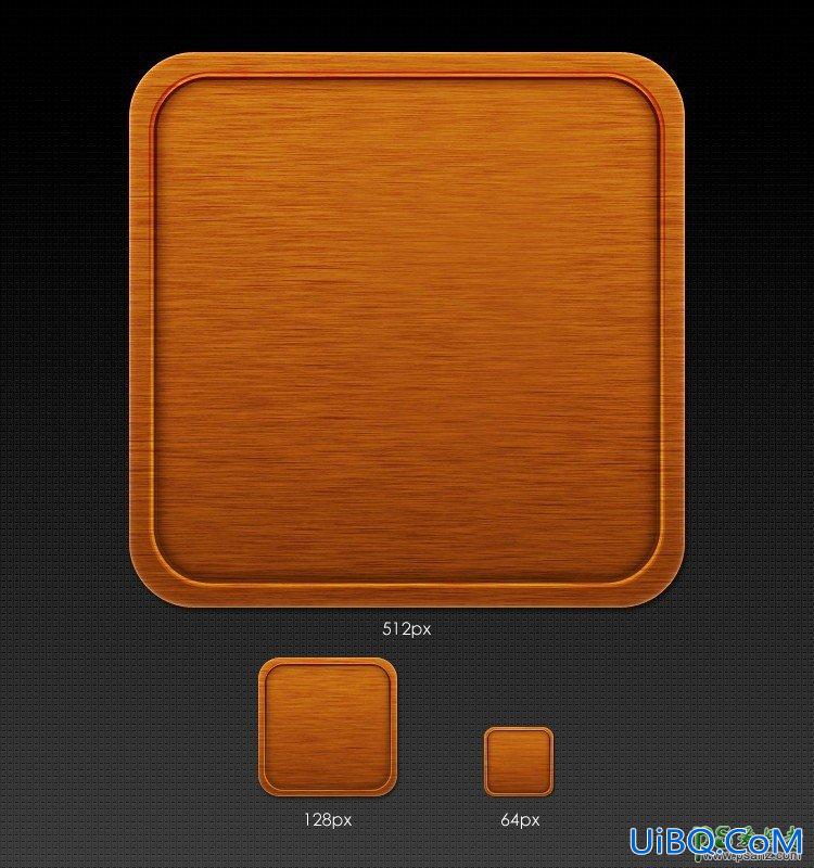 Photoshop木框制作教程：学习手绘逼真质感的木质图标外框-木质边框制作