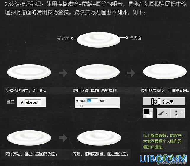 PS鼠绘教程：手绘精美的玻璃质感茶杯失量图 抹茶拟物图标