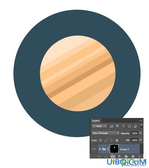 Photoshop进阶教程：一步步教你鼠绘大气的扁平式风格的行星与雷达图标