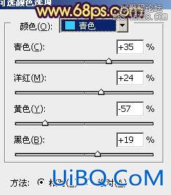 ps处理特写人物图片柔和的紫黄色