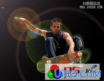 用ps制作滑板海报