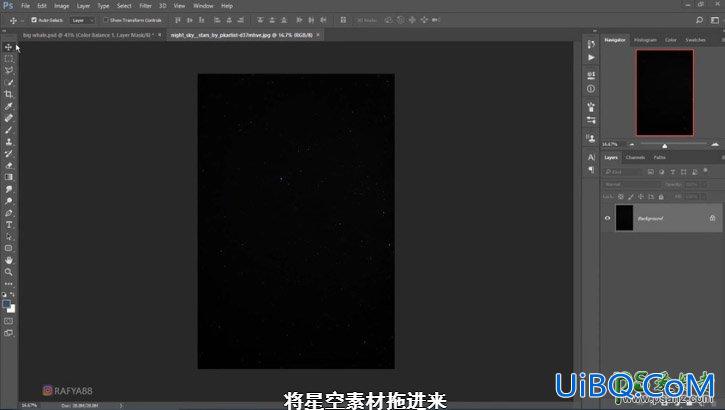 PS创意合成一个小女孩儿在天空的阶梯上遇见飞翔的鲸鱼场