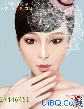 PS照片转手绘方法:添加新元素的图片