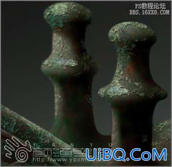 ps写实技巧：制作古董青铜器